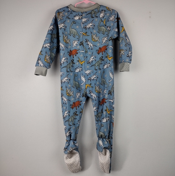 Mon Petit Dinosaur Print Fleece One Piece - Picture 2 of 8